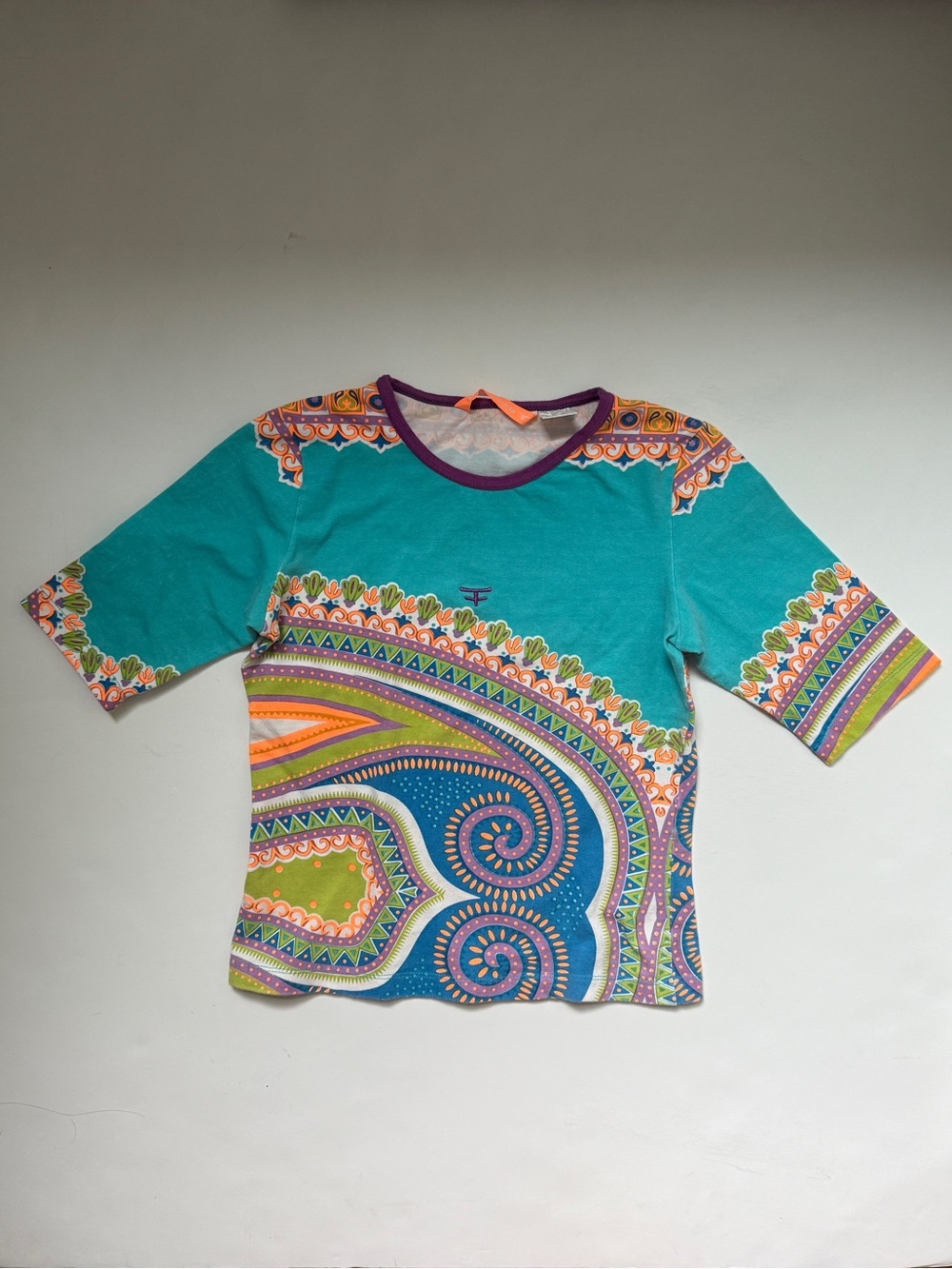 Bright Paisley Printed T-Shirt